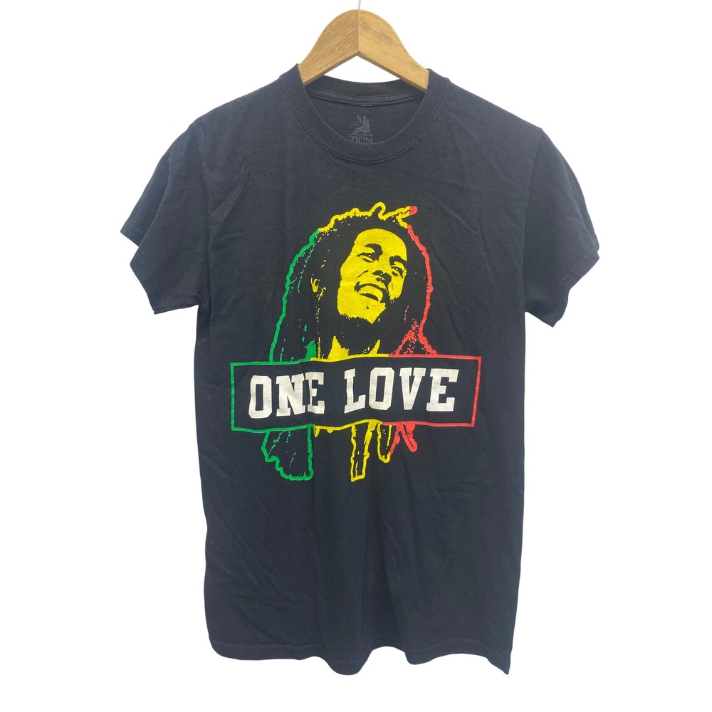 Zion Rootswear Bob Marley One Love Graphic‎ T-Shirt Small Band Tee Streetwear